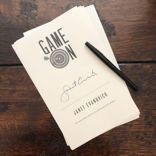 signed Game On page